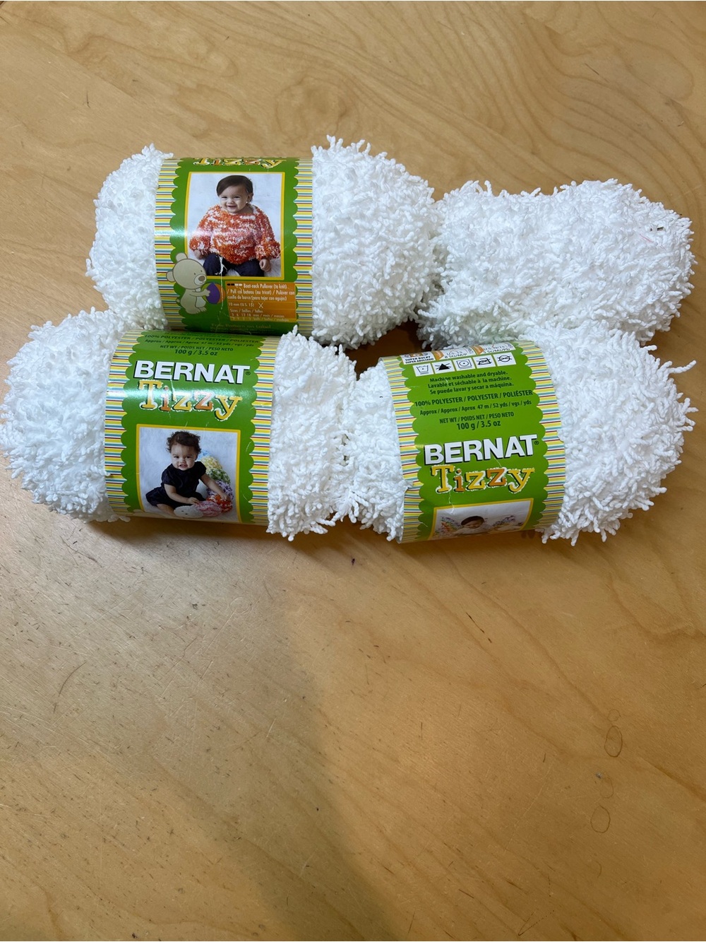 Bernat Tizzy Soft Yarn - White